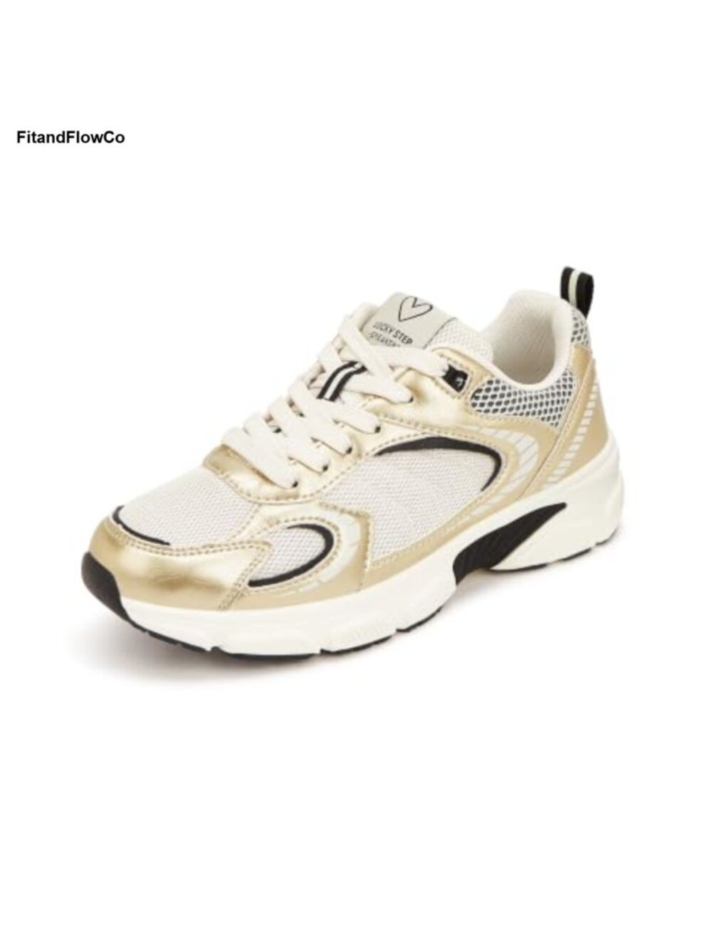 Women's Mesh PU Walking Sneakers Lightweight Slip Resistant Lace Up